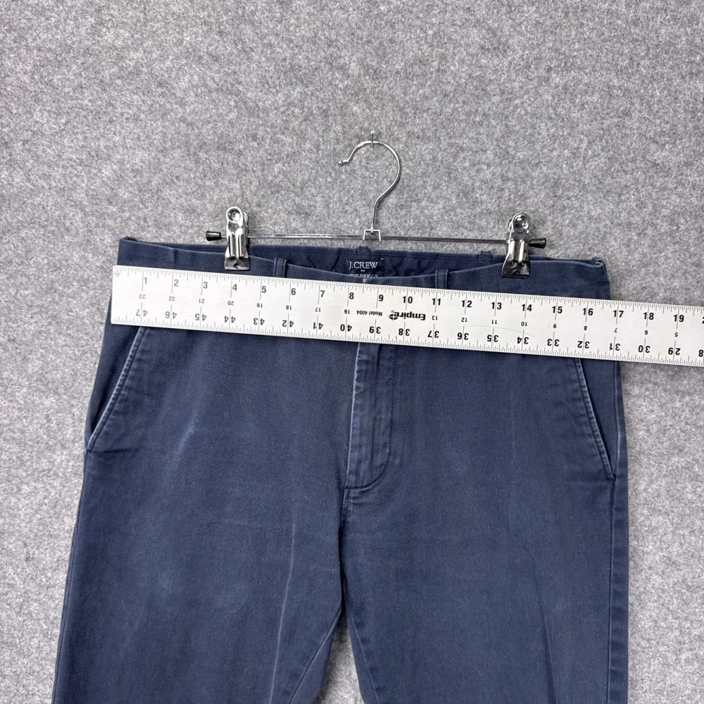 J.Crew Chino Pants The Driggs 32x32 Navy Blue 100% Cotton Slim Fit Twill